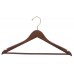 Wooden Suit Hanger Flat - Natural & Walnut