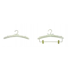 Satin Padded Hangers with Brass Hardware